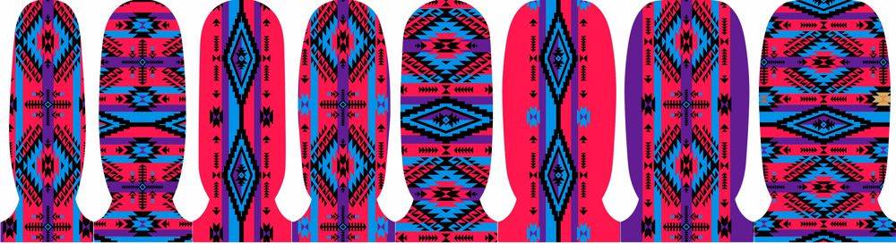 Spring Into Aztec Nail Polish Strips from Dusti Rhoads - Pistols and Petticoats