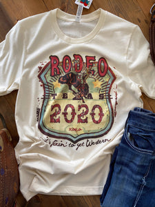 Rodeo Event Backnumber Texas Graphic Tee - Pistols and Petticoats