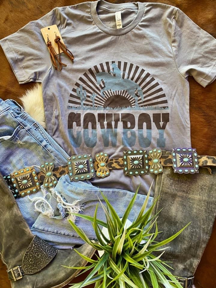 Cowboy Graphic Tee - Pistols and Petticoats