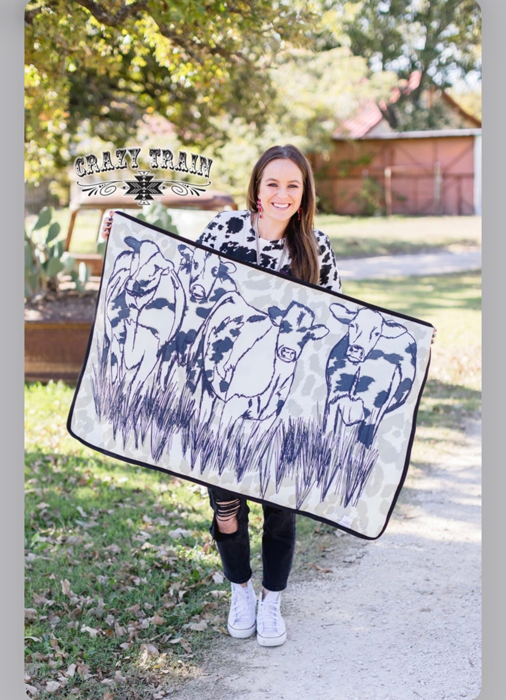 Cattle Cover Kids Blanket - Pistols and Petticoats