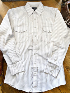 Men's Satin Dobby Stripe Long Sleeve Shirt - Pistols and Petticoats