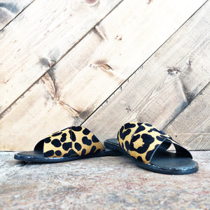 Leopard Flat Sandals - Pistols and Petticoats