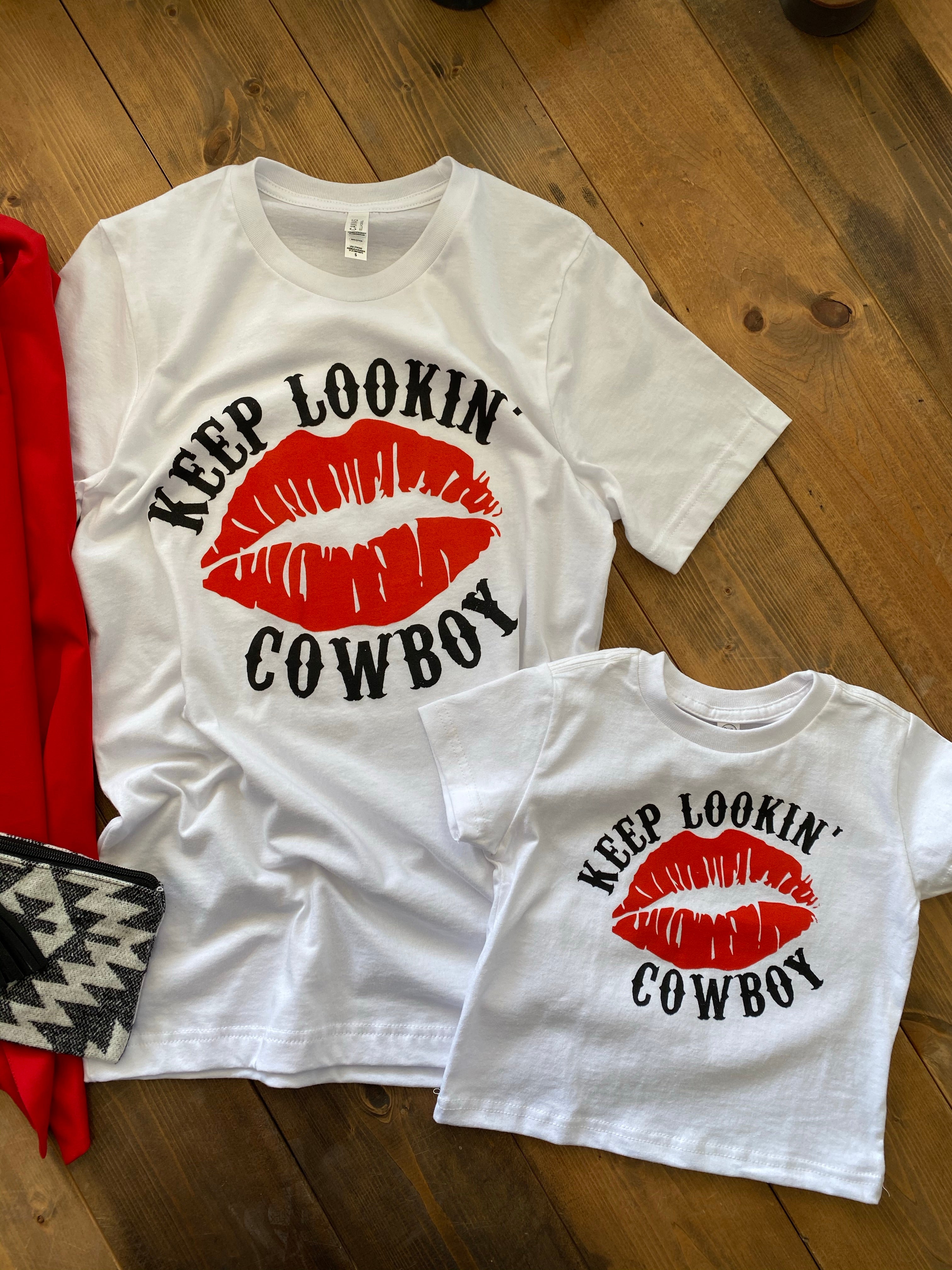 Keep Lookin' Cowboy Baby/Toddler/Youth Graphic Tee - Pistols and Petticoats