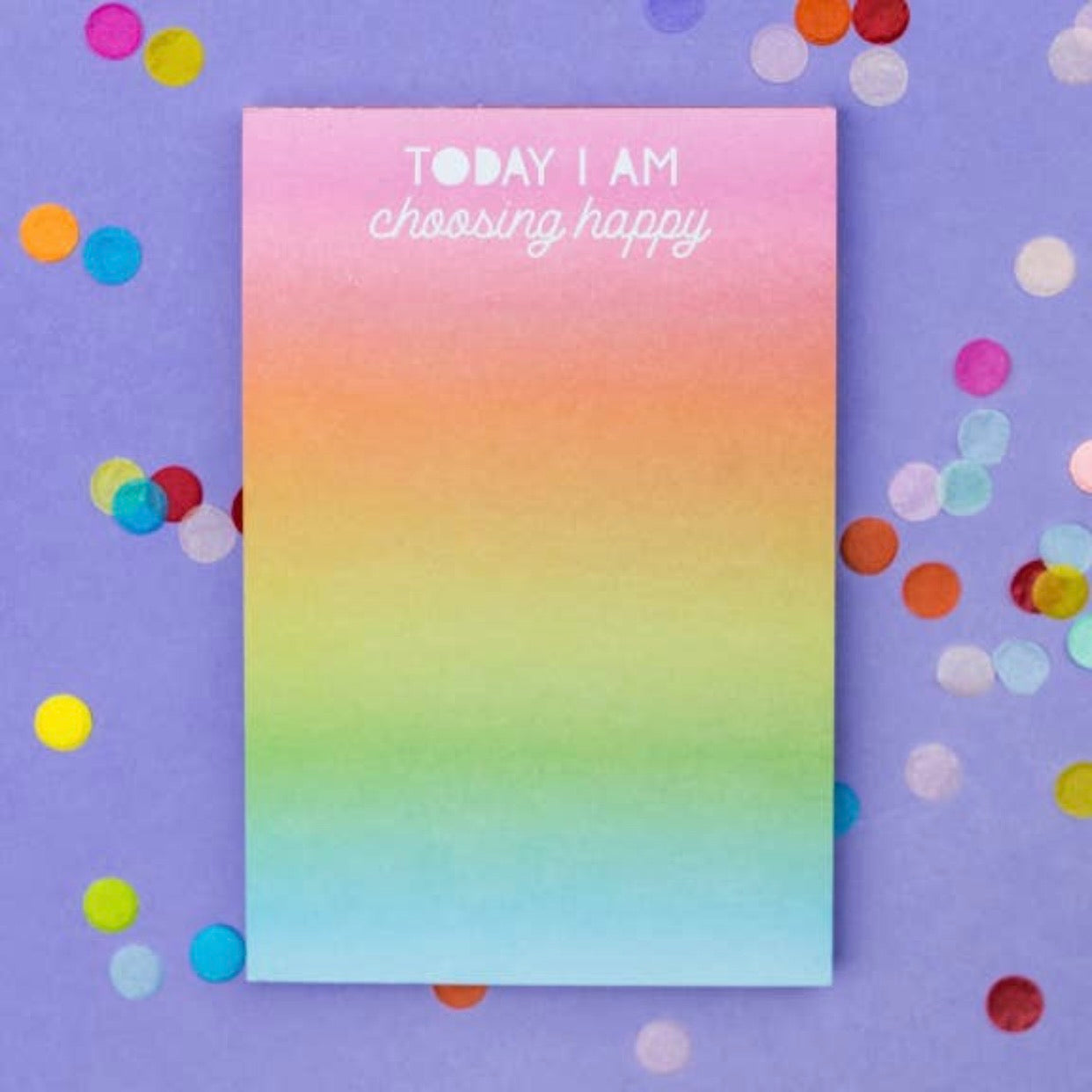 Choose Happy 4x6 Notepad - Pistols and Petticoats